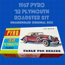 1967 PYRO ’32 Plymouth Roadster Model Kit 1/32 Scale Table Top Series
