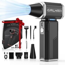 Compressed Air Duster 300000RPM, Cordless Electric Office Duster Brushless Motor