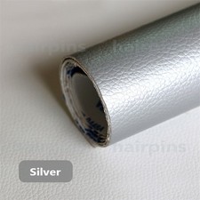 Adhesivo de cuero con parche de cinta de reparaci n de cuero para sof s, Plata