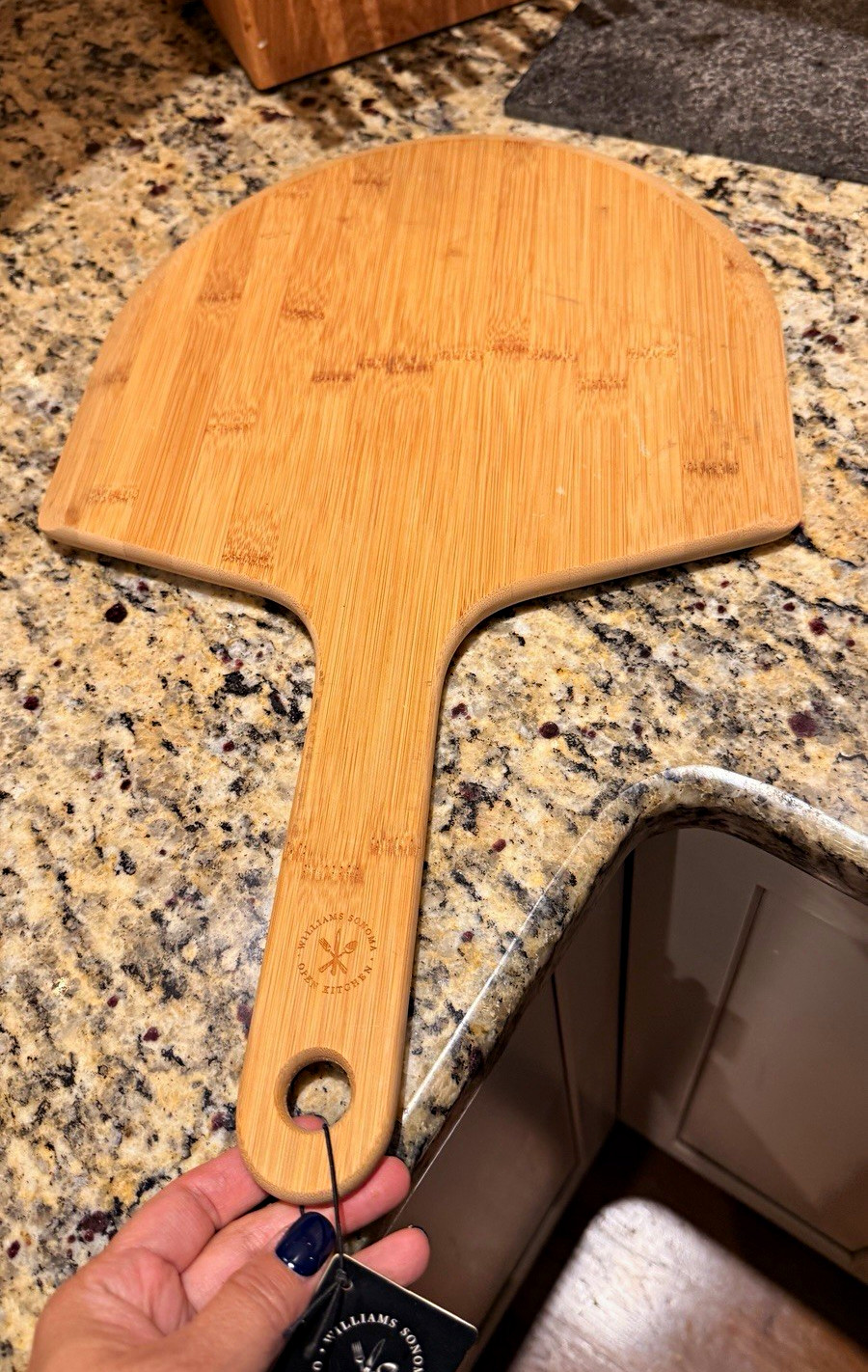 Williams Sonoma Open Kitchen Wood Pizza Peel Paddle with Handle