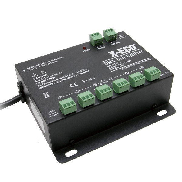 Splitter DMX 6 Canali PLSPDX 1000V Isolamento - Proel Originale