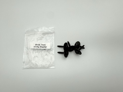#ad 99 06 GM Truck Lot Of 5 Interior Screws 7mm 7 8” Long Big Washer Dash Door Screw $14.99
