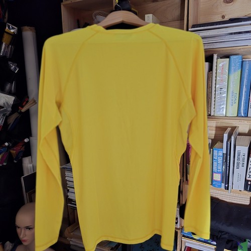 Hi Viz Cycling Sport Rash Guard Men's Top XXL 44 48 Prostyle Active Wear Yellow - Picture 5 of 5