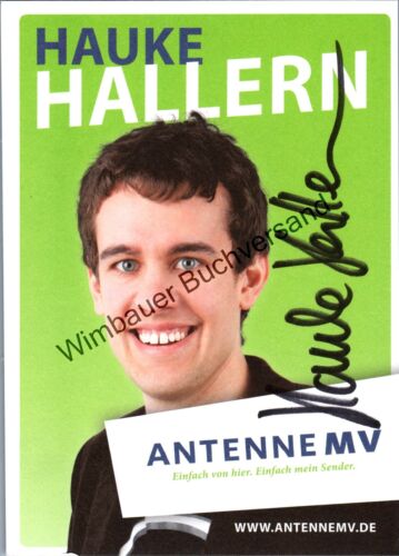 Autógrafo original Hauke von Hallern antena MV /// autógrafo autógrafo firmado - Imagen 1 de 9