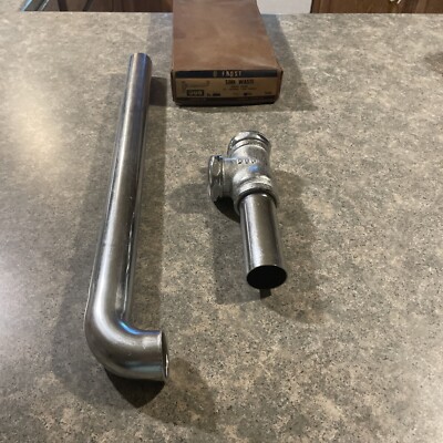 Frost CO. Sink Waste Direct Connection 21  Centers End Outlet 1.5 -17 Ga. Satin 