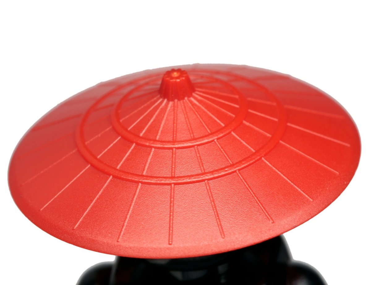 NEW LEGO - Headgear - Ninjago - Conical Asian Hat Red x1 Swordsman
