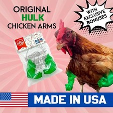Hulk Chicken Arms   Green Muscular Arms for Chickens, Lightweight Party Costume
