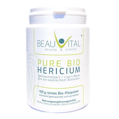 Pure Bio Hericium erinaceus | 100 g Igelstachelbart aus EU-Bio-Landwirtschaft - Bild 1 von 4