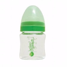 NEW  GREEN SPROUTS  GLASS BABY FEEDING BOTTLE  2 oz  Just Born  1 SHIP