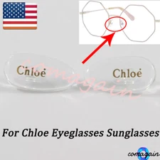 Replacement For Chloe Eyeglasses Sunglasses Screw-in Nose Pads W/Screws Gold