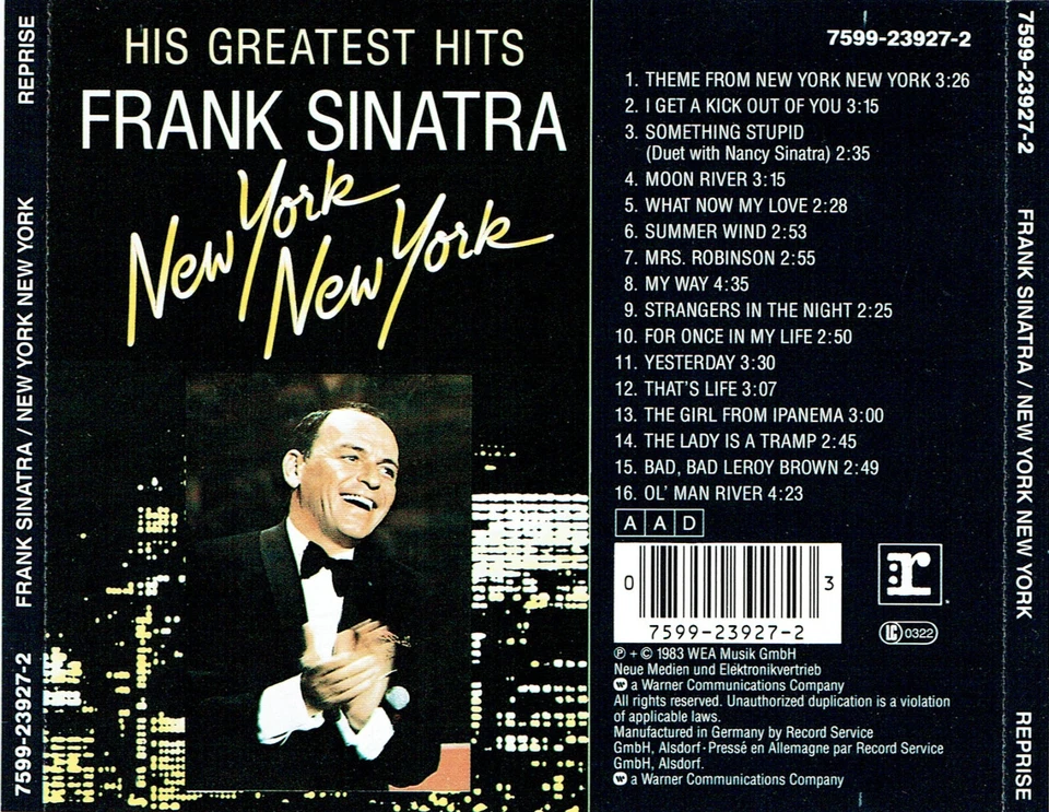 (CD) Frank Sinatra – New York New York: His Greatest Hits - My Way, Summer Wind - Bild 2 von 2