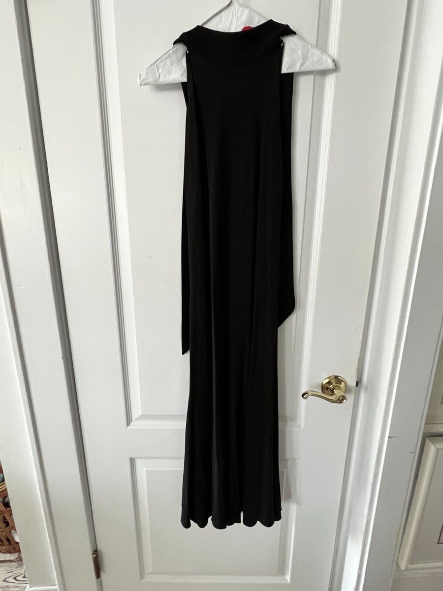 abs halter dress Women's ABS Evening by Allen Schwartz Long Black Halter Dress Sz L