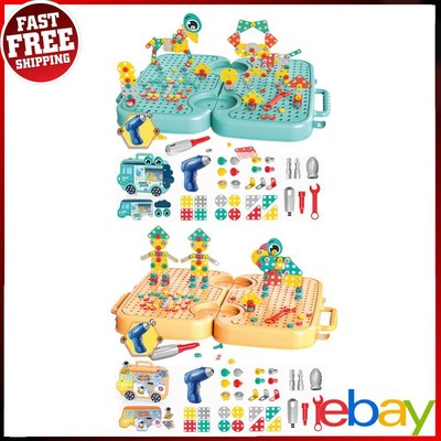Magic Montessori Play Toolbox Design und Bohrspielzeug Kinder Werkzeugset für Jungen Mädchen