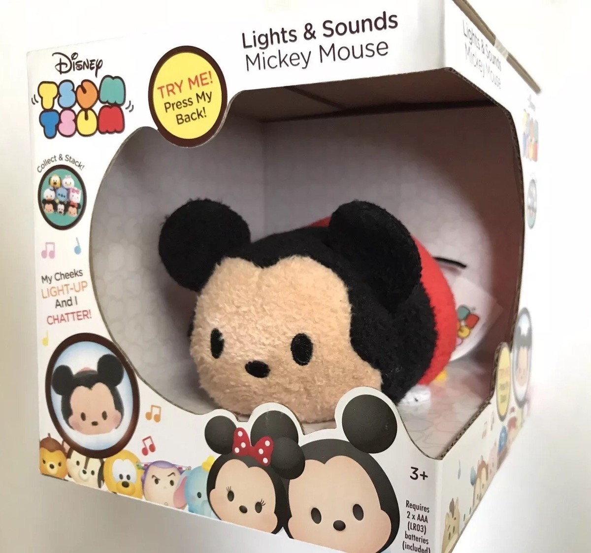 Tsum Tsum Lights & Sounds Mickey Minnie Donald Pluto Stitch Gift