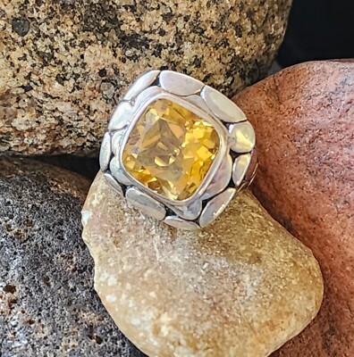 John Hardy Kali Citrine Gemstone Ring Size Grams