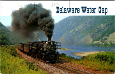 Vintage Postcard Steam Train At Delaware Water Gap Excursion Train 1971