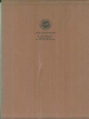 ANNO MACHADIANO 5VV ERSTE AUSGABE AA.VV. UNIVERSITÄT TURIN 1990