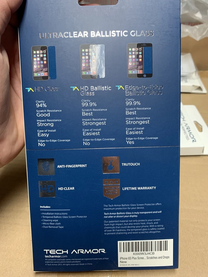 2 Tech Armor iPhone 6S Plus Screen Protector - Image 4 of 4