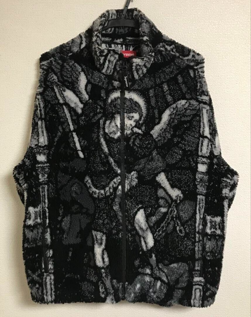 SUPREME Saint Michael Fleece Jacket - Color Black - Size M SUPREME Saint Michael Fleece Jacket - Color Black - Size M