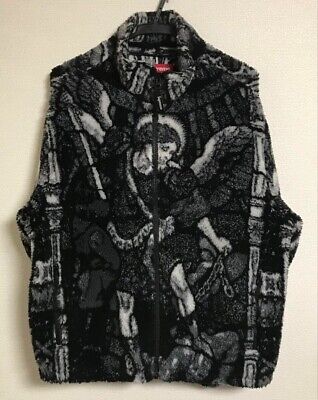 SUPREME Saint Michael Fleece Jacket - Color Black - Size M SUPREME Saint Michael Fleece Jacket - Color Black - Size M