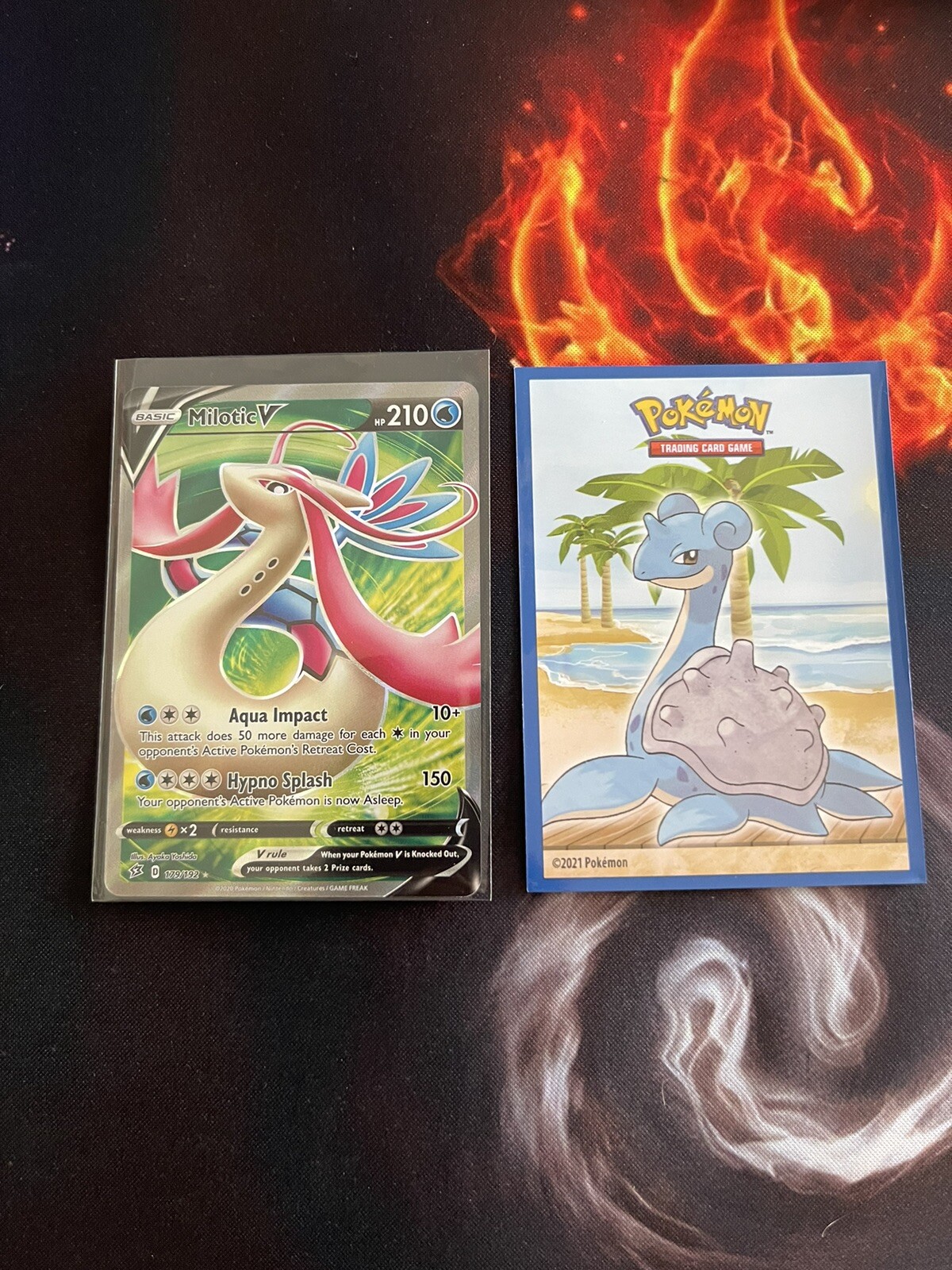 Milotic V (179/192) Sword & Shield: Rebel Clash Ultra Rare Full Art 032💎NM+
