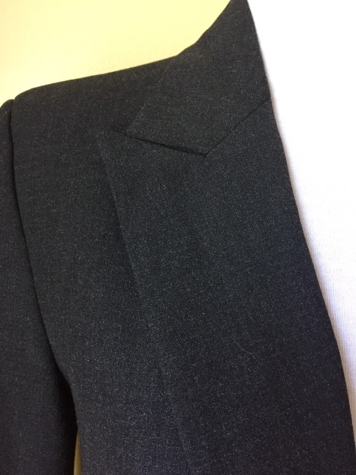 ZARA BASIC Charcoal Gray Polyester Blend Lined Bl… - image 4