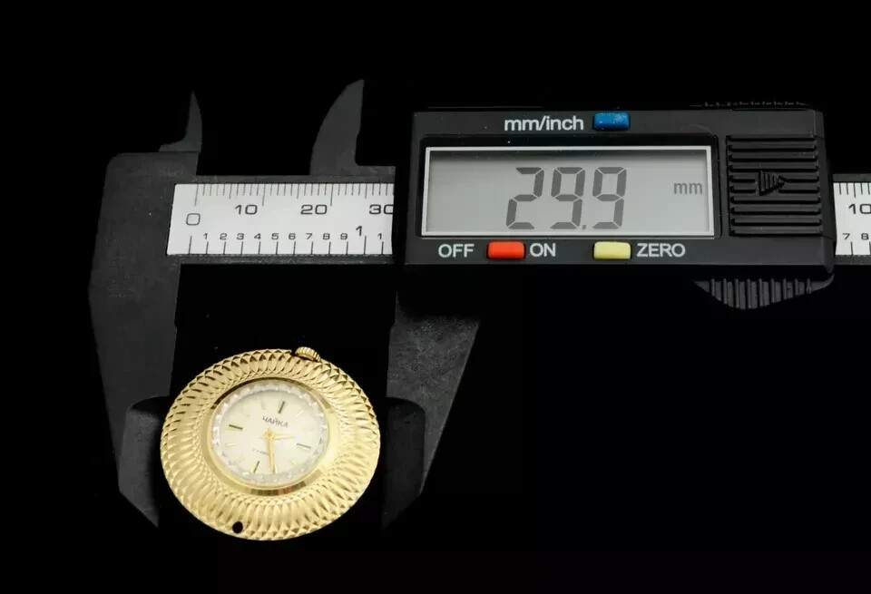 1970s CHAIKA USSR pendant vintage watch Soviet gold-plated