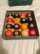 NOS Vintage Aramith 2 1/4 inch pool billiard balls made In Belgium Vintage