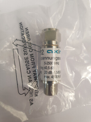 Axing SZU 6-02 Überspannungsschutz SAT/Kabel/Ant, 5 - 2500 MHz, F-Stecker/Buchse