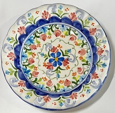 Padilla Padilla CPP Hand Painted Floral Plate Spain  9-1/2” Good Used Condition
