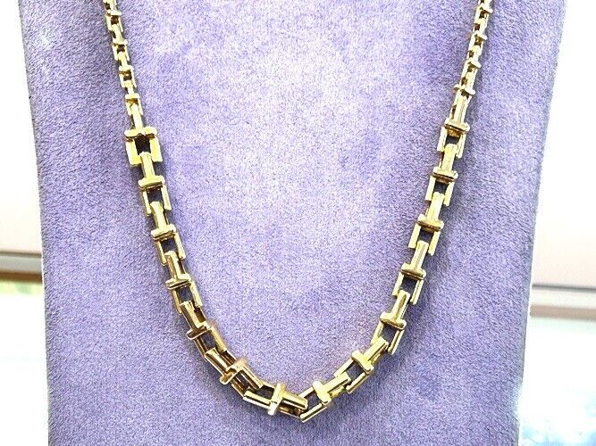 Tiffany & Co.18K Yellow HardWare Graduated Link Necklace Tiffany & Co.18K Yellow HardWare Graduated Link Necklace