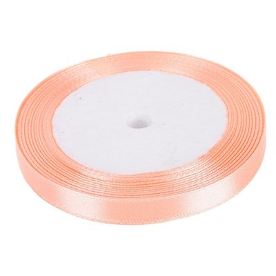 Double Satin Ribbon in Peach by Berisfords