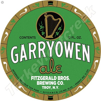 Garryowen Ale 11.75'' Round Metal Sign