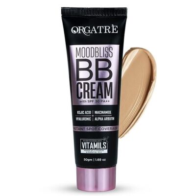 ORGATRE MoodBliss BB Cream Instant Spot Coverage with SPF 30 PA++ 50gm