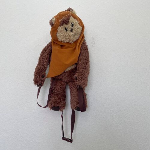 Star Wars Wicket Ewok Plush Zipper Adjustable Strap Backpack Buddy - Picture 1 of 5