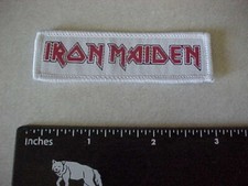 IRON MAIDEN cloth patch - promo only - 3" x 3/4" - Brand NEW