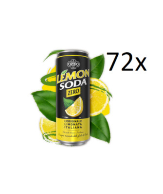 72x  Dose Lemonsoda zero 330ml Campari Group Lemonsoda Zitrone italienisch