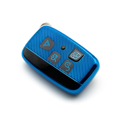 TPU Carbon Fiber Car Remote Smart Key Case Cover For 2012-2024 Land Rover Jaguar - Picture 23 of 56