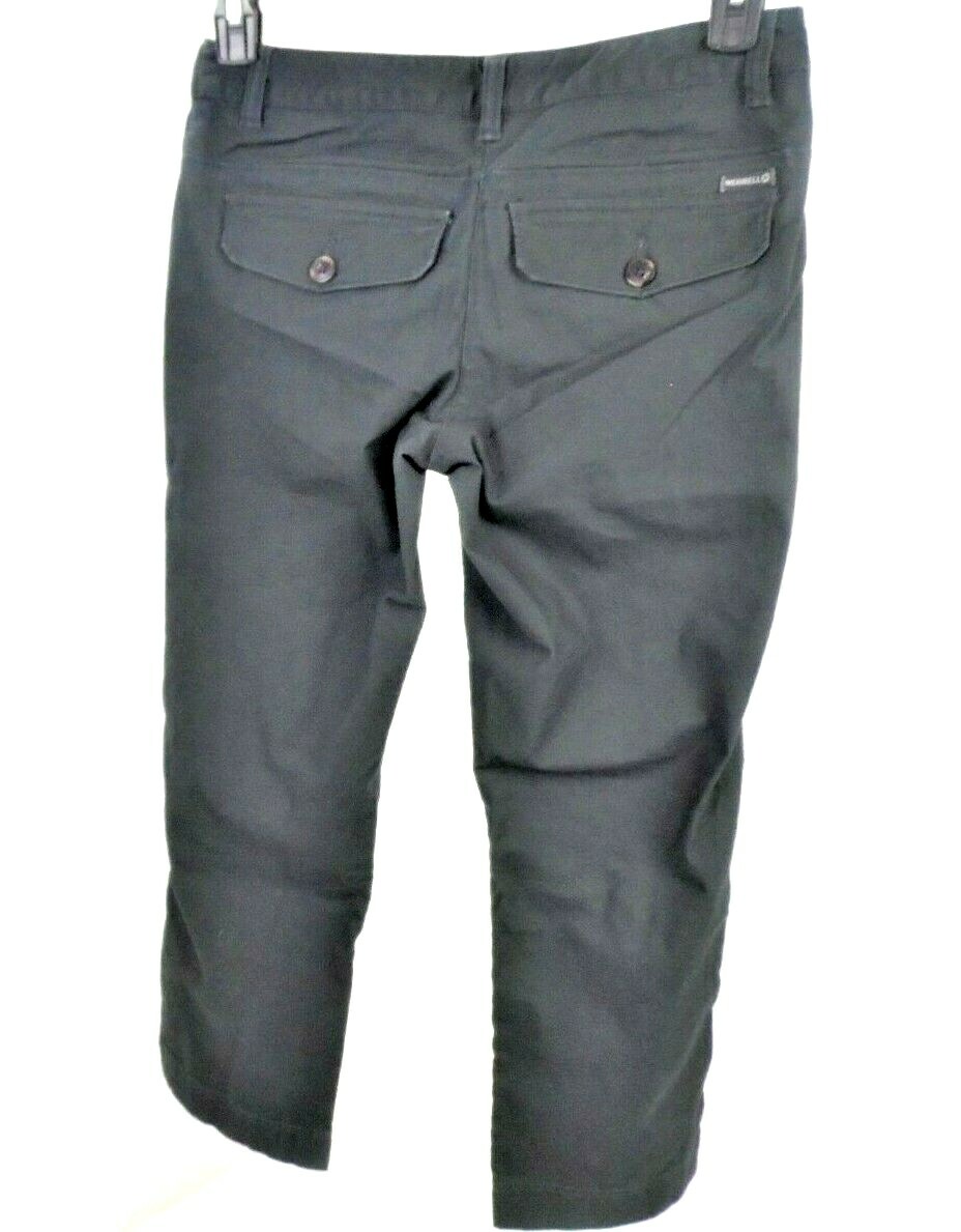 Pantaloni Merrell donna taglia 2 cropped verde bosco casual comodi sport outdoor
