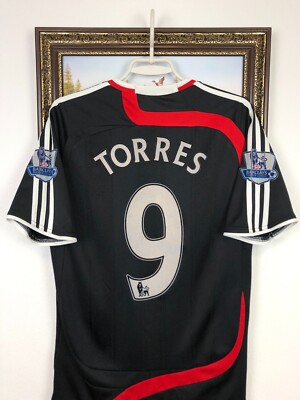 Liverpool Third football shirt 2007 Soccer #9 Torres Adidas Jersey