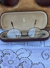 Vintage Metal Wire Frame Ralph Lauren Eyeglasses POLO Classic 239 Black W Case