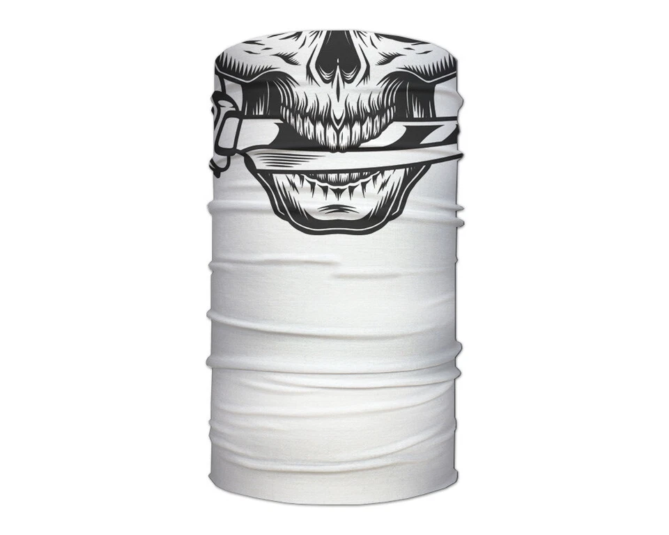 Washable Fabric Face Cover Neck Gaiter Skull Head Design IV EU Made - Image 2 of 4