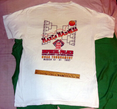NCAA Vintage 1997 March Madness T Shirt Road To The Final Four IMPERAL  PALACE! L