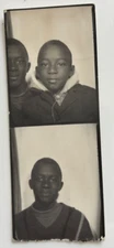 VINTAGE PHOTO BOOTH - 2 Teenage African-American Boys