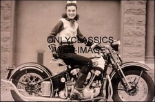 DAREDEVIL RIDER DOT SMITH HARLEY DAVIDSON EL CUSTOM MOTORCYCLE PHOTO CUTE GIRL!
