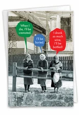 1 Funny Birthday Card with Envelope - Bottled C9354BDG