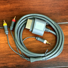 Genuine Microsoft Xbox 360 OEM Component AV Cable Composite
