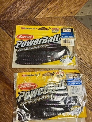 PowerBait Bass 10'' Power Worm - Watermelon Candy 6ct. & Wmel. Prp-red-flake 6ct.