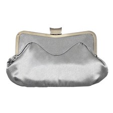 Borsa Sposa In Raso Con Fiori - Pochette Elegante Per Matrimonio, Bomboniere E Damigelle