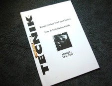 TECNIK TEKNIC OVEN RANGE COOKER TKC1285 TKC 1285 USER GUIDE MANUAL TKC1285C